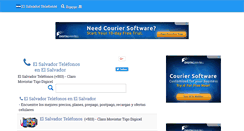 Desktop Screenshot of elsalvadortelefonos.com