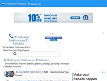 Tablet Screenshot of elsalvadortelefonos.com